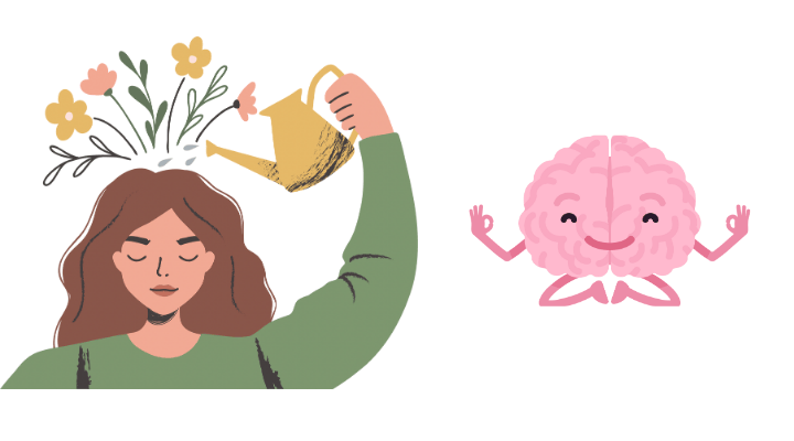 Mulher práticando mindfulness